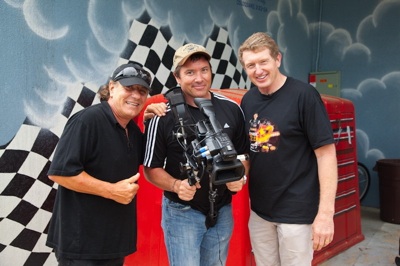 Brian Johnson and Bill Elliot with Hilaire Brosio